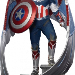Rabatt 🧨 Iron Studios Falcon And The Winter Soldier: Captain America Sam Wilson (Closed Wings Version) - Legacy Replica 🎉