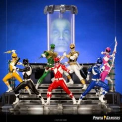Billig 🌟 Iron Studios Power Rangers: 7 Rangers & Zordon - BDS Art Scale Statue 😍
