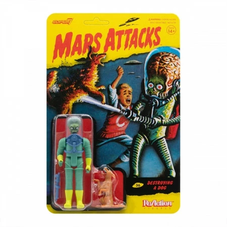 Auslauf ❤️ Super7 Mars Attacks: Destroying A 🦮 Dog - Wave 1 ReAction Actionfigur 🥰