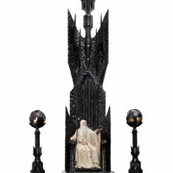 Auslauf 🎁 Weta Workshop Herr Der Ringe: Saruman The White On Throne - Statue 🤩
